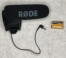 RODE Video Mic Pro & 9V Battery photo