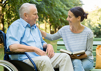 Man in wheelchair image